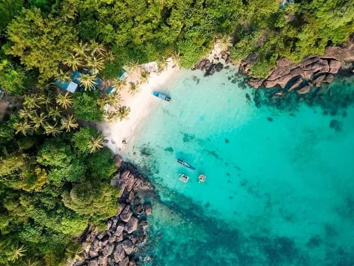 Hon Mong Tay Phu Quoc taken from above