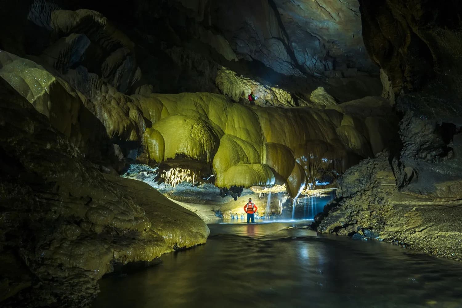 Inside a million year old cave