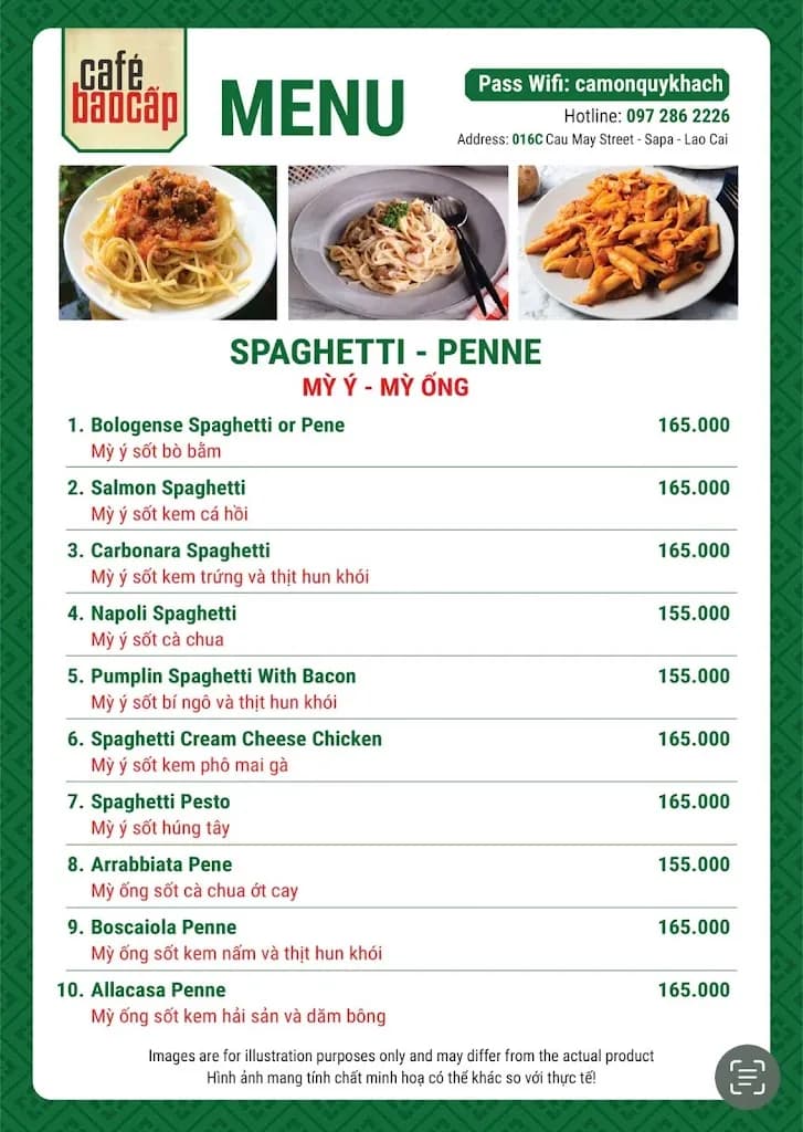 CAFE BAO CẤP SAPA -16c PHỐ CẦU MÂY