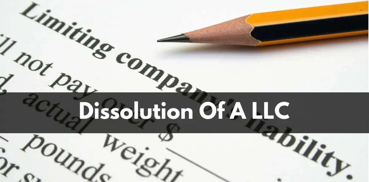 Dissolution procedures in a single-member limited liability company