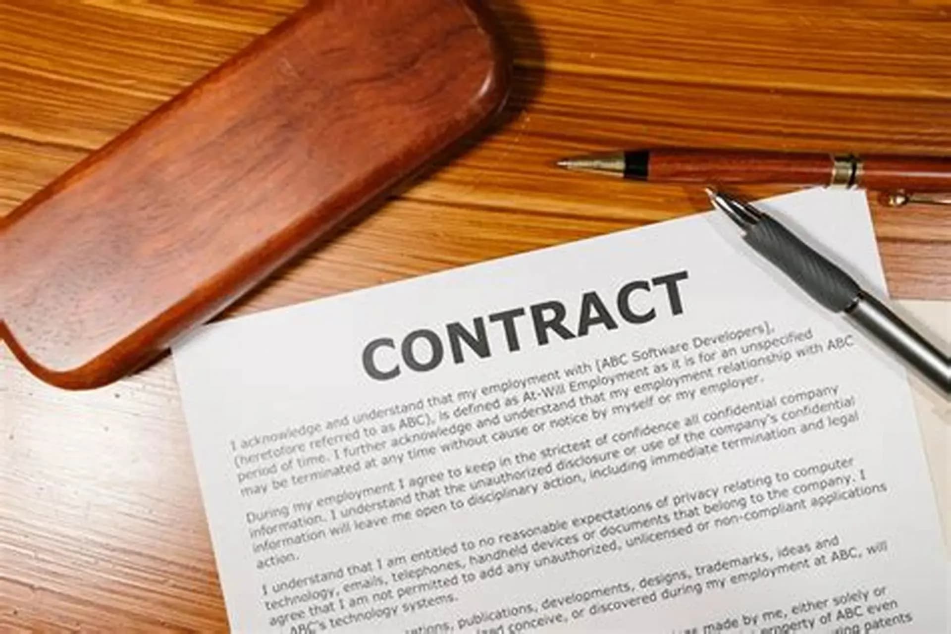 Things to note when executing a contract 1