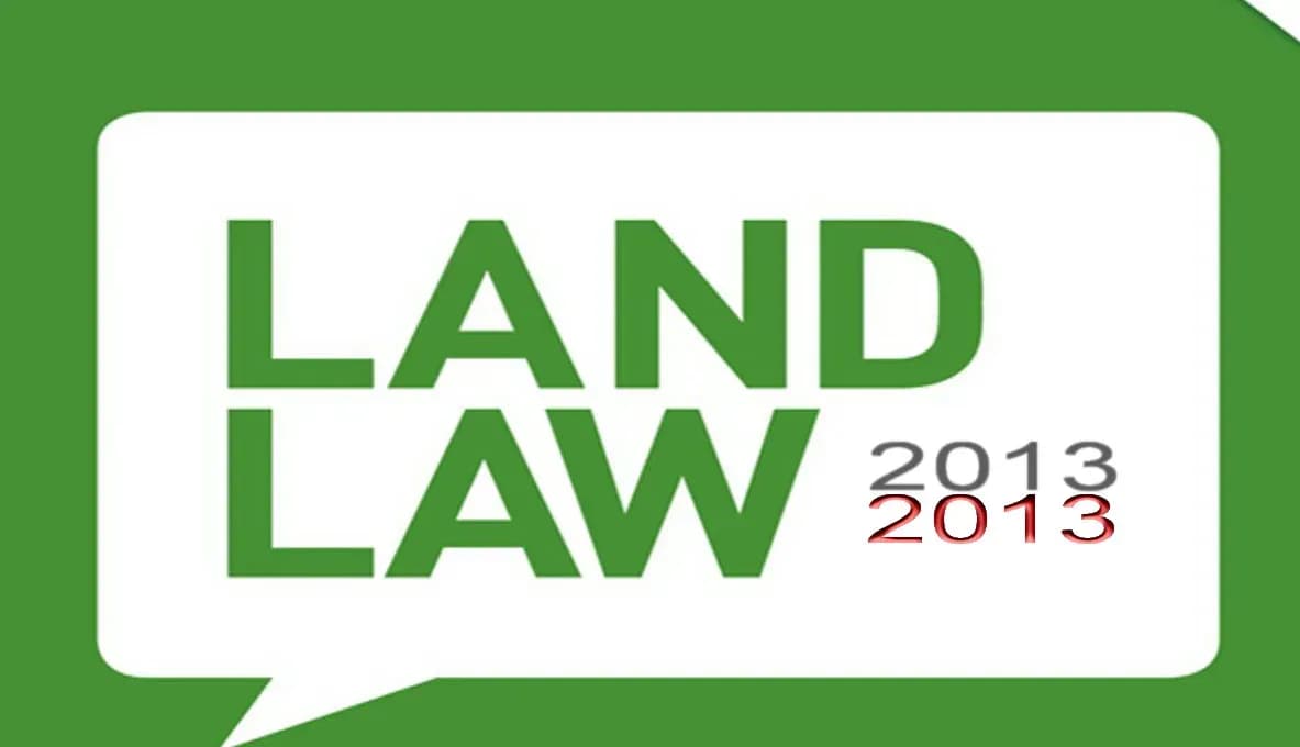 Land use principles according to the 2013 Land Law (reference because it has expired)
