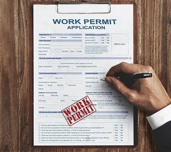 What is the procedure for confirming that foreigners are exempt from work permits? 2