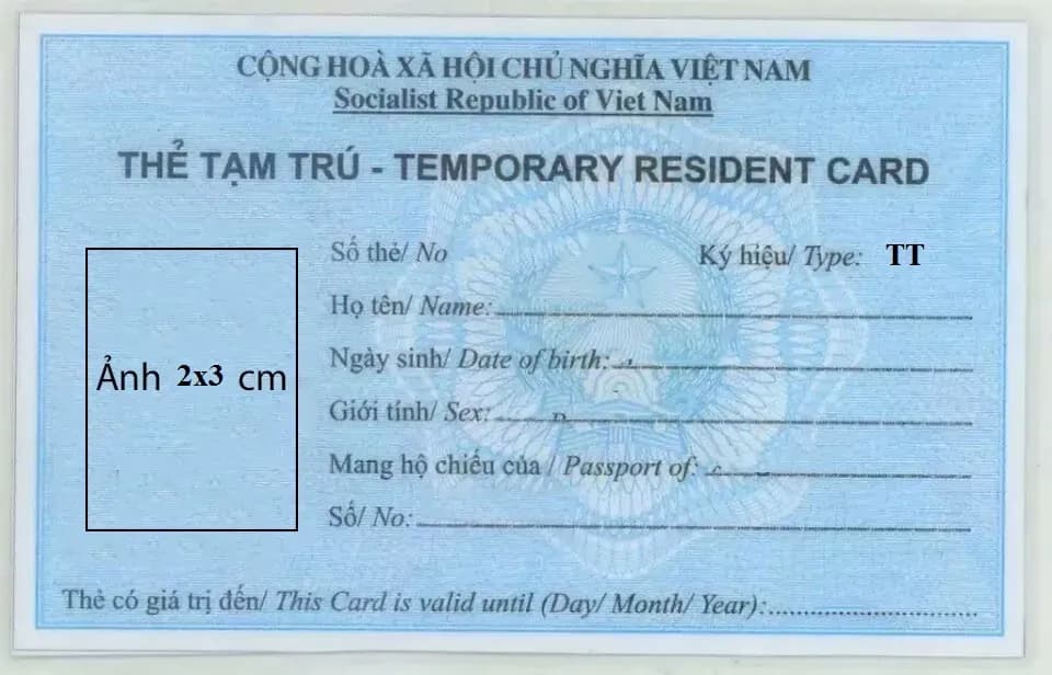 Application for temporary residence card for foreigners visiting relatives sponsored by Vietnamese citizens