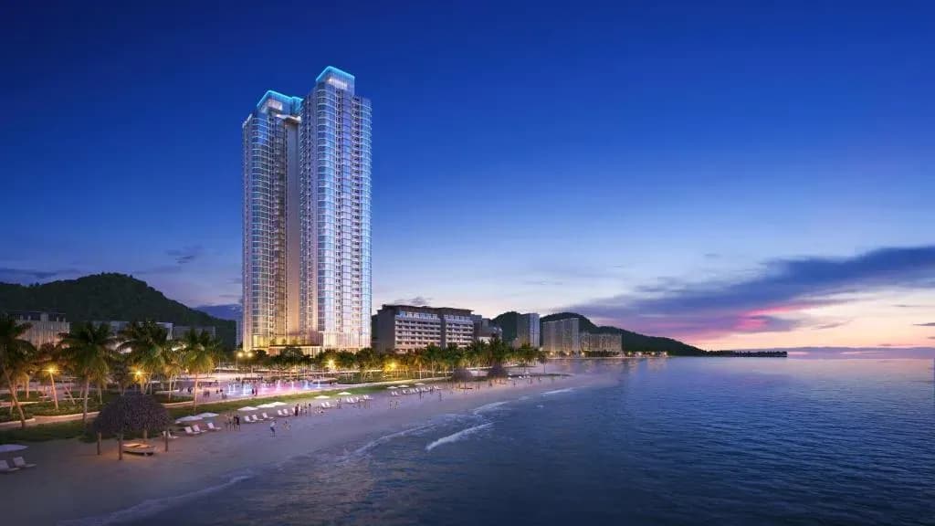 Modern building amidst stunning nature.