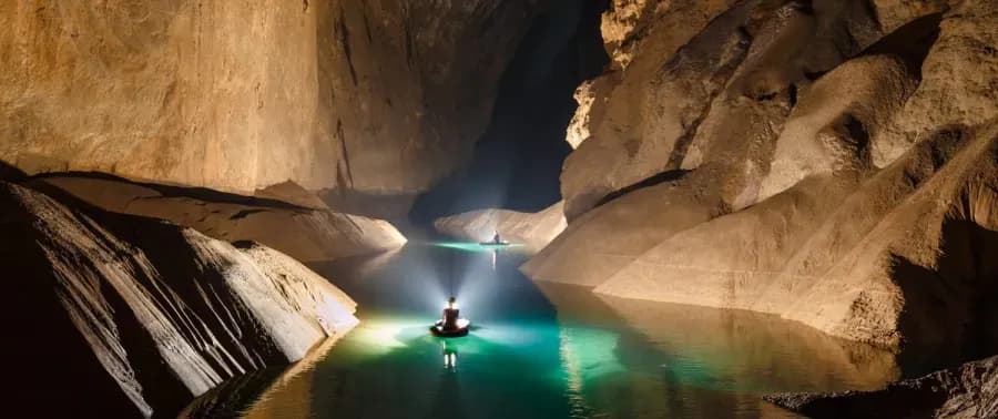 Kayaking in Bi Ky Cave 1