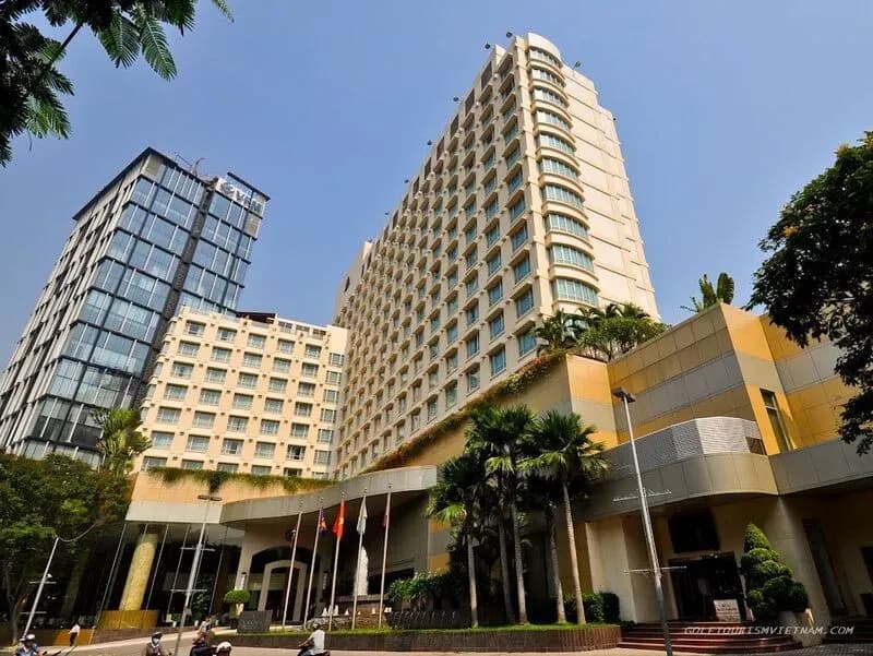 New World Saigon Hotel with its modern design in the city center.