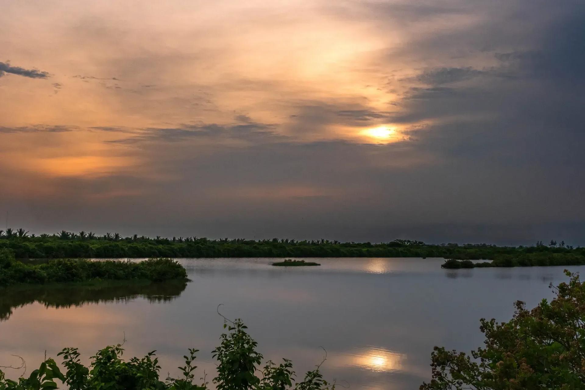 Le parc national de Xuan Thuy vu d'en haut