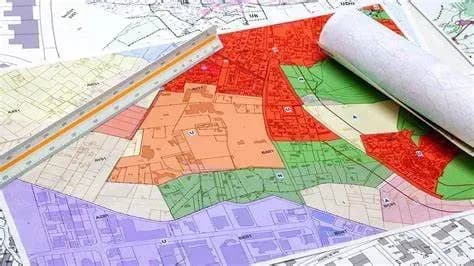 Distinguish between land use planning and land use plan