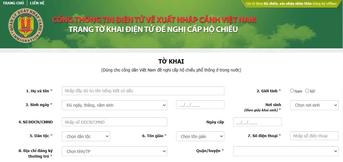 Bước 2: Đăng nhập tài khoản dịch vụ công quốc gia 13