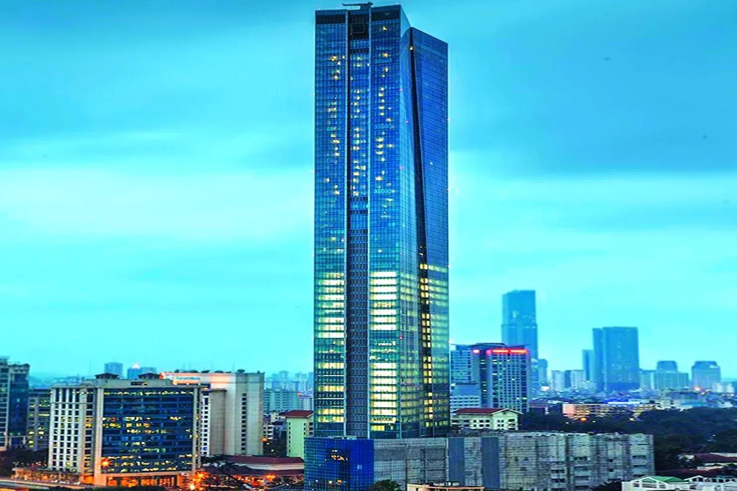 Lotte Center Hanoi skyscraper in the heart of the capital, symbolizing modern architecture.