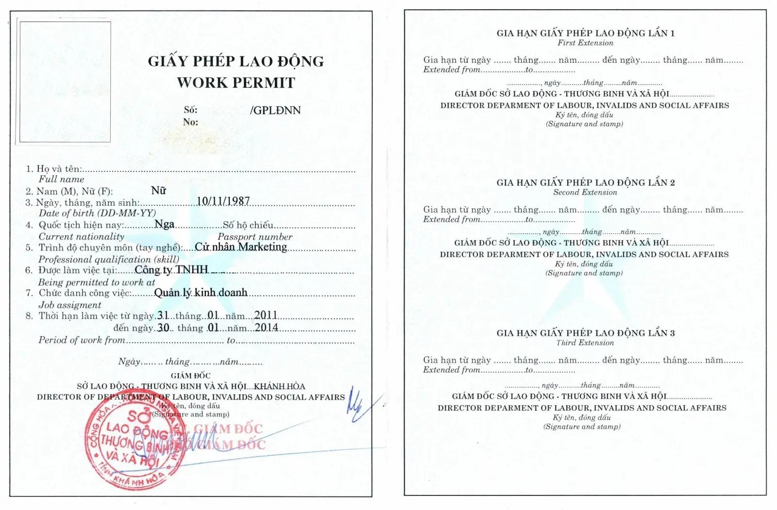 Das neueste Verfahren für die Erteilung von Arbeitsgenehmigungen in Vietnam, das Ausländer wissen sollten