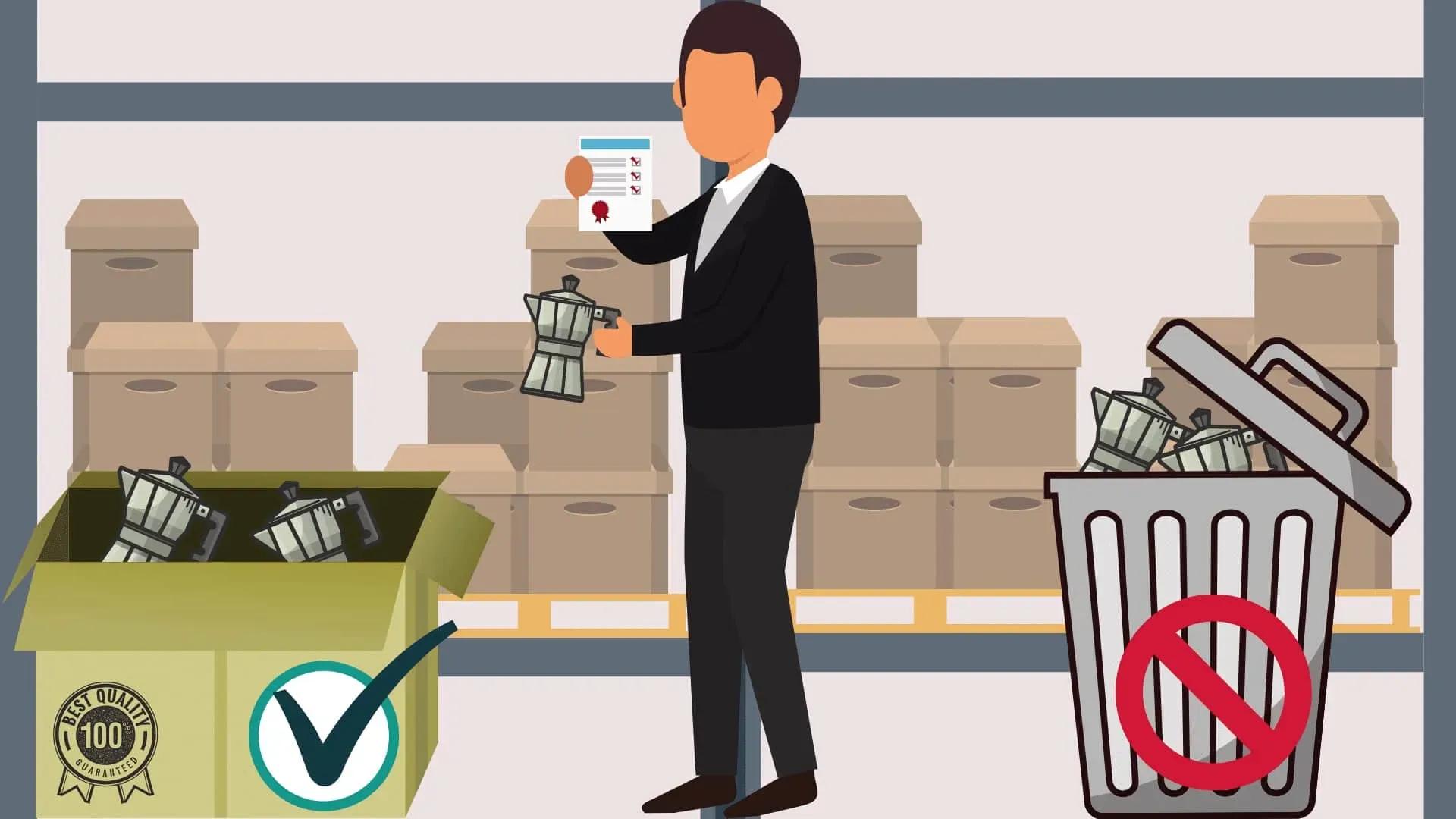 En détectant les marchandises de mauvaise qualité, comment l'autorité compétente les traitera-t-elle?
