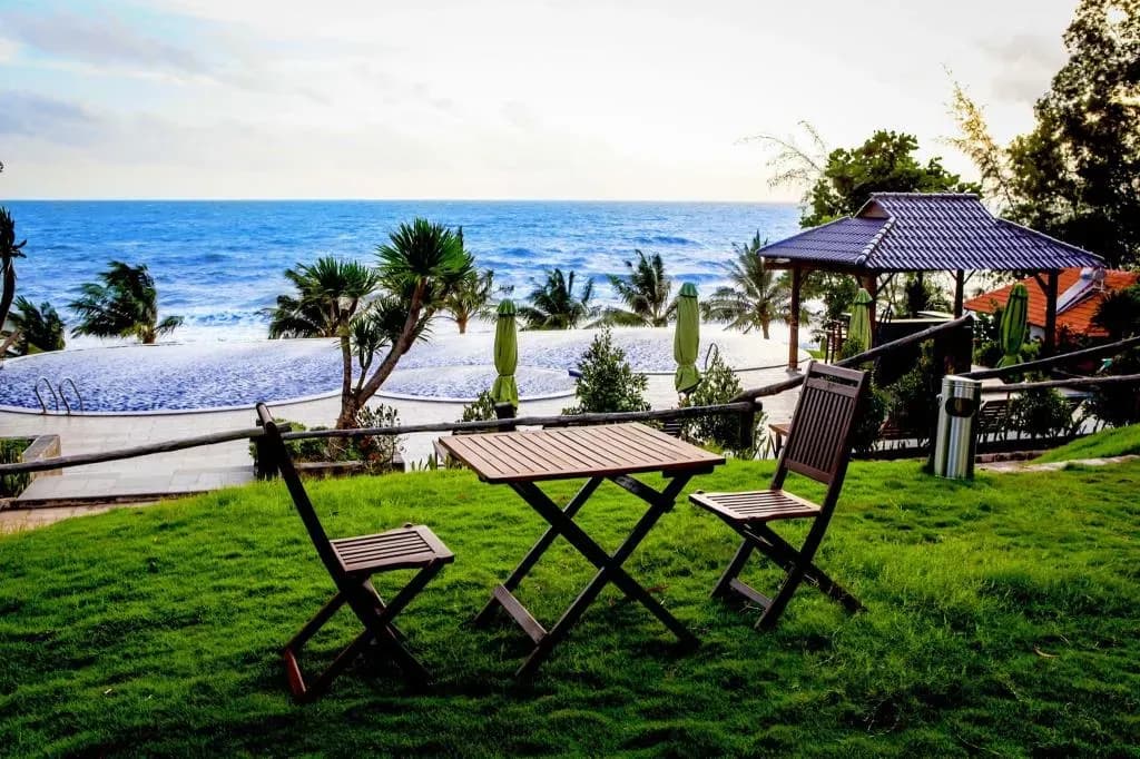 Enjoy peaceful moments by the sea at Phu Quoc Eco Beach Resort.