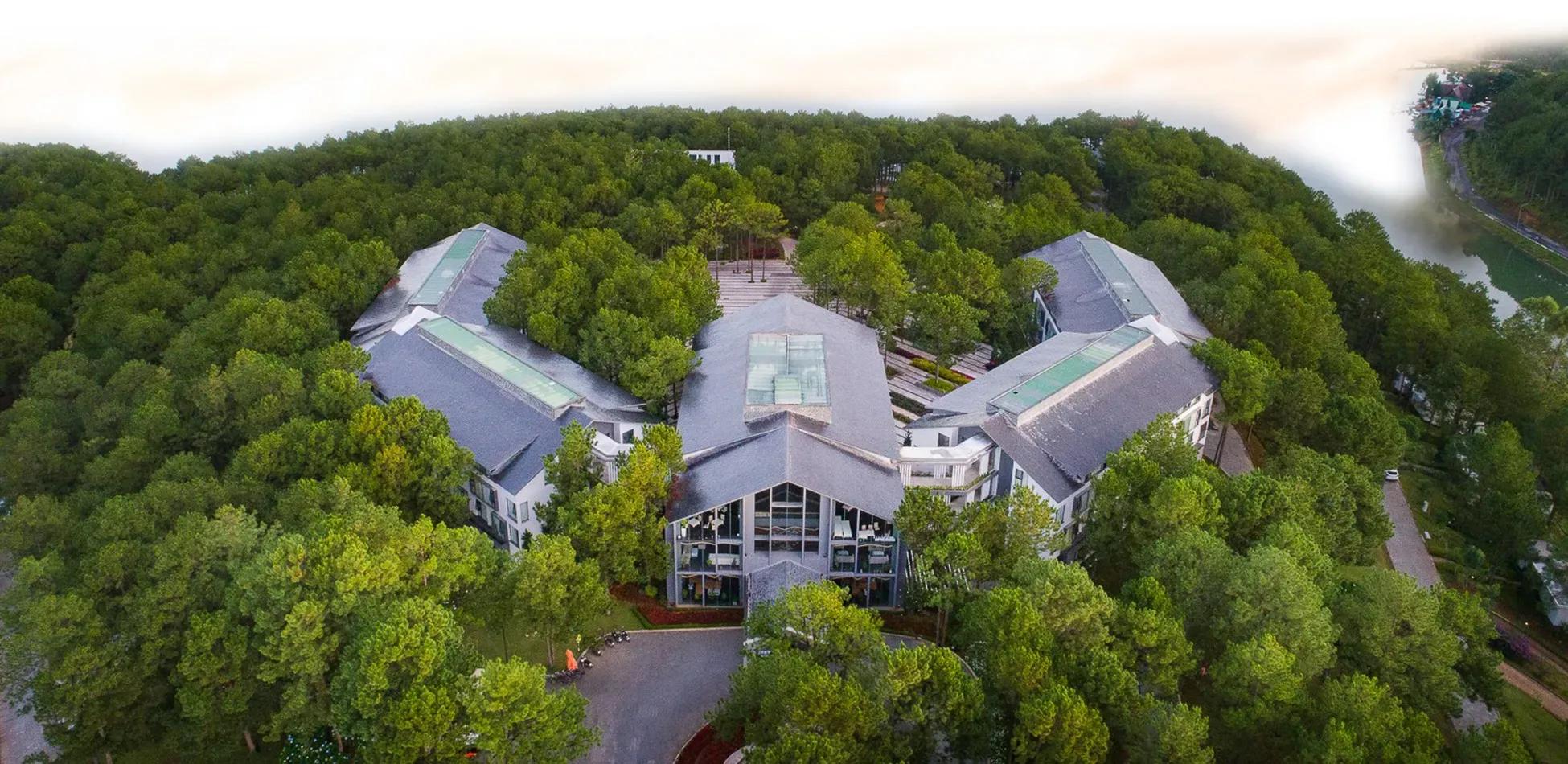 Terracotta Resort Da Lat nestles in lush pine forests, offering a pristine beauty.