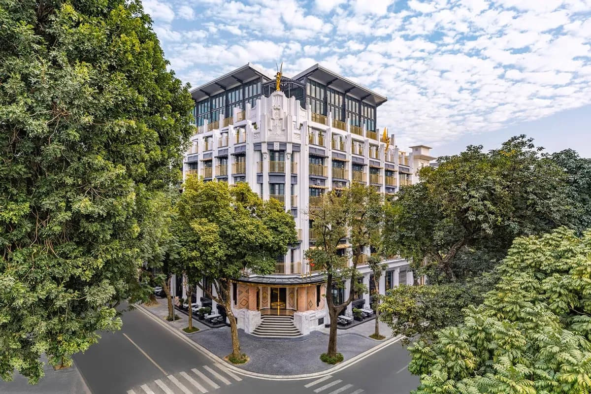 Enjoying the ideal space blended with nature at Capella Hanoi.
