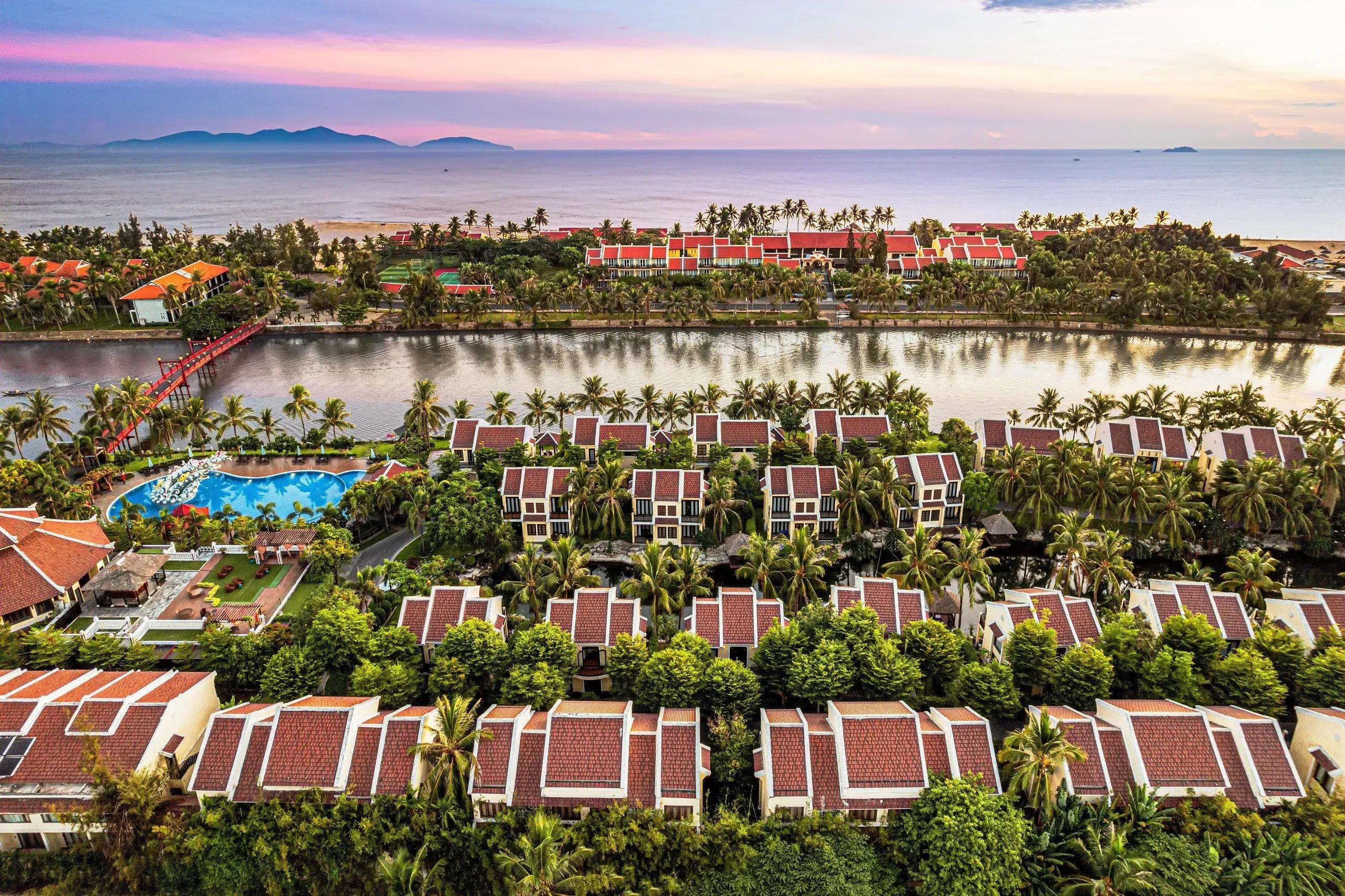 KOI Resort & Spa Hoi An aerial view.